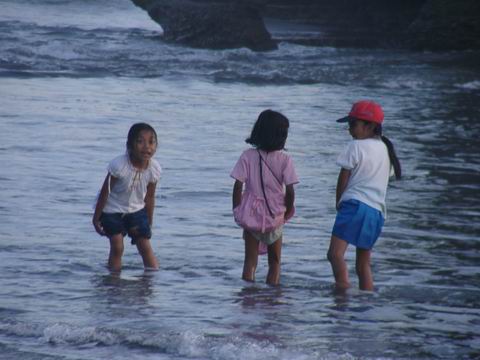 海神廟與陸地中間的沙地