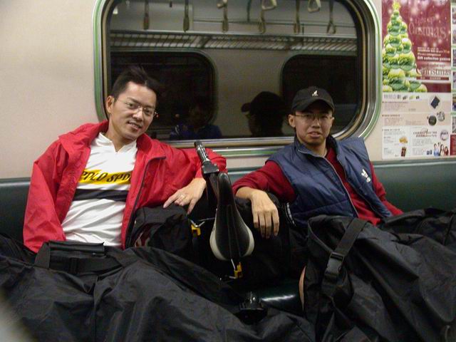 回家的火車上